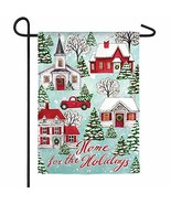 Meadow Creek Home for The Holidays Decorative Suede Garden Flag,12.5&quot; x 18&quot; - $20.49 CAD