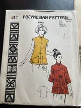 Polynesian Patterns Hawaii #117 Pake Shirt Size M Vintage Sewing Pattern... - $16.35