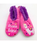 Snoozies Women&#39;s Drama LLama Non Skid Slippers Small 5/6 - $12.86