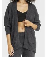 Stars Above Cozy Women&#39;s XL/XXL Feather Yarn Lounge Cardigan Charcoal  - €24,71 EUR