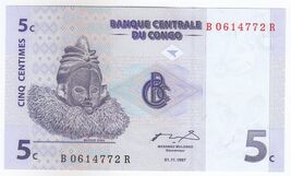 Congo, 5 Centavos, 1997, P81, UNC-
show original title

Original TextCon... - $18.16