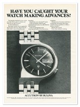 Print Ad Bulova Accutron Watch Making Advances Vintage 1972 Advertisement - £7.75 GBP