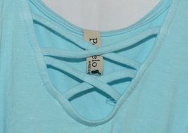 Pomelo Sky Blue Tunic Top Sleeveless Summer Top Girls Size Large image 3