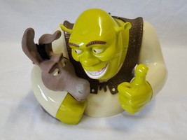 VINTAGE 2004 Dreamworks Funoise Shrek Talking Cookie Jar WORKS - $39.59