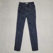 Madewell Womens Jeans Size 25 10&quot; High Rise Skinny Dark Gray Fair Trade - $21.87