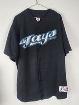 Majestic MLB Toronto Blue Jays Black Jersey Adult XXL - £47.06 GBP