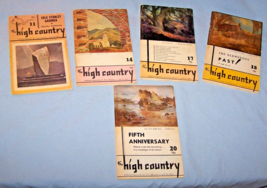 Lot of 5 High Country Quarterly Magazines-No. 11, 14, 17, 18 &amp; 20-1969 to 1972 - $23.11