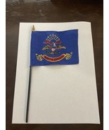 New North Dakota State Mini Desk Flag - Black Wood Stick Gold Top 4” X 6” - $8.00