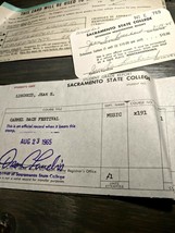 1960s Sacramento State College University Report  Card Registration Rece... - $19.97
