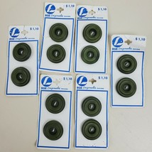 Vintage BGE Originales Buttons NEW ON CARD Green 1&quot; LOT OF 12 Sewing Cra... - £15.88 GBP