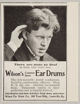 1899 Print Ad Wilson&#39;s Ear Drums Hearing Aids Made in Louisville,Kentucky - £8.42 GBP