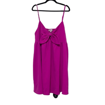 Perfectly Priscilla Womens Plus Size 3X Slip Mini Dress Fuschia Purple V... - £18.30 GBP
