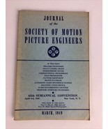SMPE Journal Of The Society Of Motion Picture Engineers March 1949 VOL 5... - £10.35 GBP