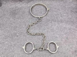 Neck to Wrist Device Collar+Handcuffs Connected by Chain - £73.29 GBP