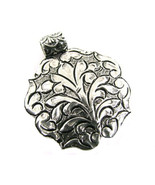 HAND CRAFTED ANTIQUE MUGHAL STYLE SOLID 925 STERLING SILVER PENDANT - £41.00 GBP