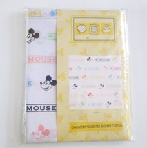 Mickey Mouse Shower Curtain Disney Character Polyester Fabric 72 x 72 - £43.00 GBP