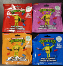 Nickelodeon Teenage Mutant Ninja Turtle Toys Build-It Set of 4 Mini TMNT Figures - £26.51 GBP