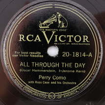 Perry Como W/ Russ Case - All Through The Day / Prisoner Of Love 10&quot; 78 rpm 1946 - $17.09