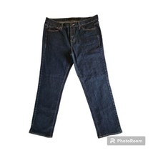 Calvin Klein Women 33/16 Blue Denim Jeans Skinny Mid Rise Dark Wash 29&quot; ... - $19.79