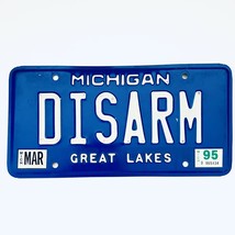 1995 United States Michigan Bay County Passenger License Plate DISARM - £246.08 GBP