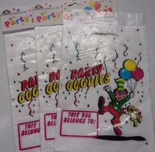 Vintage 22 Party Goodies Clown Loot Bags For Child’s Party 2 Pkgs Unopen - £3.13 GBP