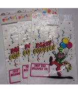 Vintage 22 Party Goodies Clown Loot Bags For Child’s Party 2 Pkgs Unopen - $3.99
