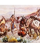 First Wagon Trail Charles Russell Western 1980 Greeting Card Leanin Tree... - $34.29 CAD