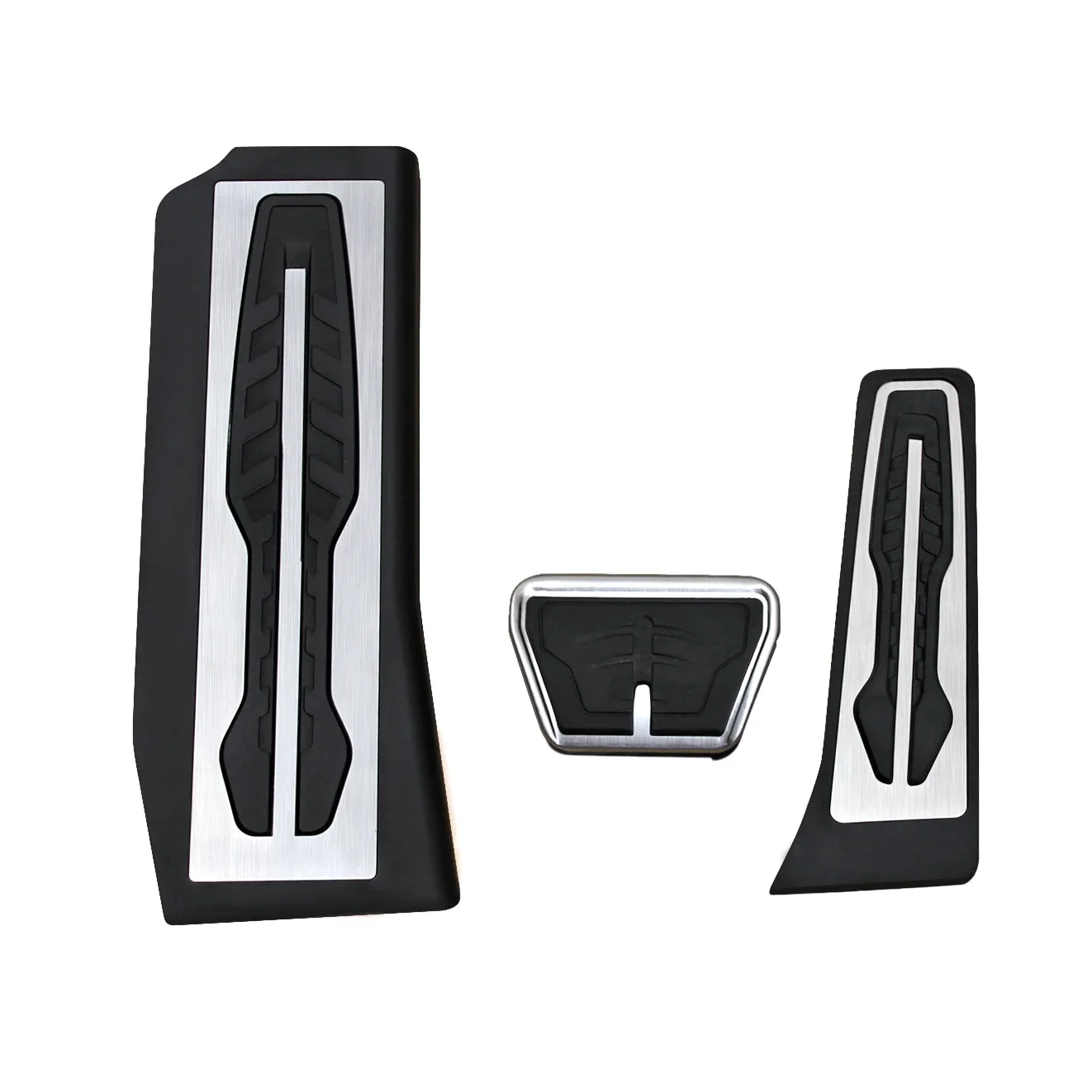 LHD Footrest Brake Gas Pedal Covers Trim Kit For 2017-2023 BMW 530i 530e... - $39.81