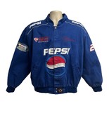 Jeff Gordon #24 Mens Vintage Nascar Pepsi Snap Front Blue Race Jacket 2X... - £156.90 GBP