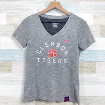 Clemson Tigers The Nike Tee Gray Graphic Logo Football University Womens XS - £19.77 GBP
