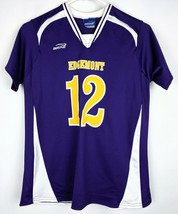 Edgemont Womens Medium Athletic Jersey Brine Purple Gold 12 - $11.98