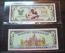 1998 DISNEY DOLLAR - $1. - SERIES &quot;D&quot; - Mint Condition - $49.95