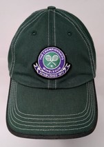 Wimbledon The Championships Hat Baseball Cap Adjustable Strap Green Tennis - £19.77 GBP