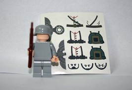 German DIY Army soldier WW1 with Decals Building Minifigure Bricks US - £4.40 GBP