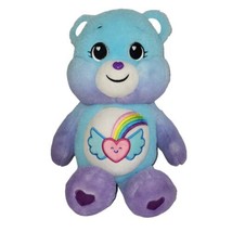 Basic Fun Care Bears Unlock Magic Plush Dream Bright Rainbow Heart Purpl... - $10.14