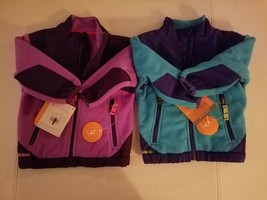 Girls Toddler Champion Everyday Jacket Purple or Blue  Size 12M 18M   NW... - $12.59
