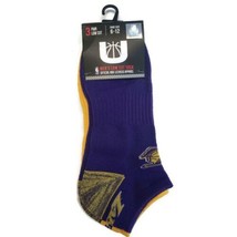 NBA Los Angeles Lakers Mens 3 Pair Of Low Cut Socks Purple Gray Shoe Size 6-12 - £3.55 GBP