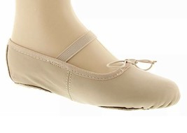 Dance Class Leather Split Sole Ballet Child’s Slip On Size 4 - £15.76 GBP