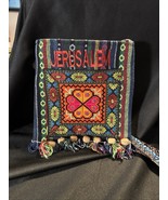 Colorful Woven Jerusalem Crossbody Bag Fringe Strap Boho Tribal Purse 9x10” - $278.54 MXN