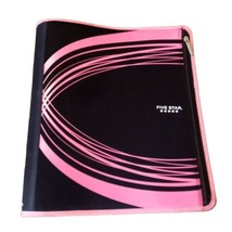 Five Star Pink Black 2&quot; Full Zip Binder + Pencil Pouch Mead Binder 13.5&quot;... - £8.96 GBP