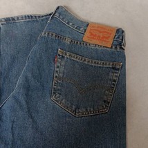 Levi&#39;s 505 Blue Jeans 34x34 Medium Wash Straight Leg - £25.82 GBP