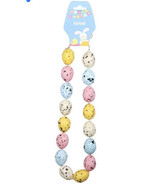 Sparkled Bird Easter Egg Garland Banner - 18 Eggs Multi String - £9.81 GBP