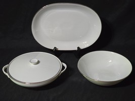 Vintage CROWN BAVARIA 4-Piece Bowl &amp; Platter Serving Set ELEGANCE Platin... - $685.39 MXN