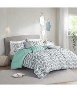Geometric Design Modern All Season Cozy Comforter Set With Matching Sham, - $106.97 CAD
