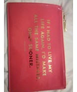 Kate Spade Patent Coral Same Mistakes Pouch  - $9.49