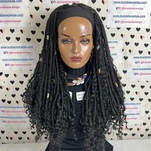 Faux Locs Headband Braided Wig Boho Goddess Loc Distressed Curly Dread Locs - £103.10 GBP
