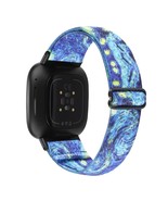 Adjustable Elastic Watch Bands Compatible With Fitbit Sense/Fitbit Versa... - £14.09 GBP