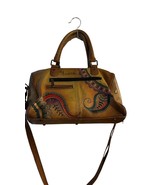 Anuschka Women&#39;s Hand-PaintedPaisley Leather Satchel Bag Multicolor - $1,847.25 MXN