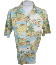 Island Republic Men Hawaiian camp shirt pit to pit 24 L aloha luau tropical NWT - £17.90 GBP