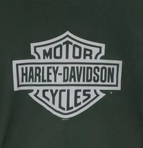 Harley Davidson Barnett El Paso Texas Bar Shield 2sided Dark Green T-Shirt Large - £14.27 GBP